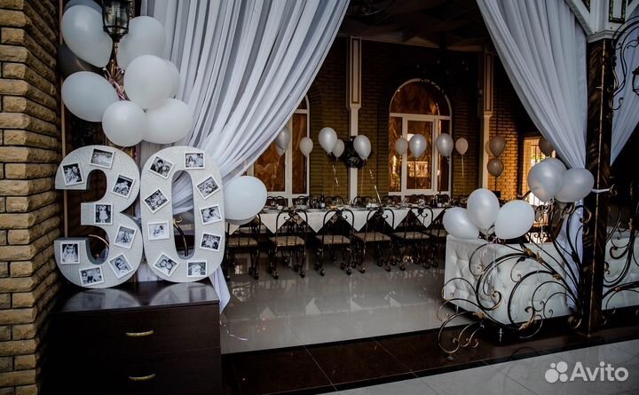 Цифра 30(тридцать) декор для юбилея