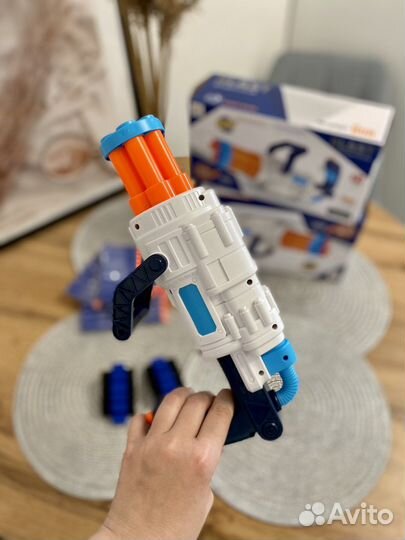 Подарок для мальчика Бластер пистолет с патронамм