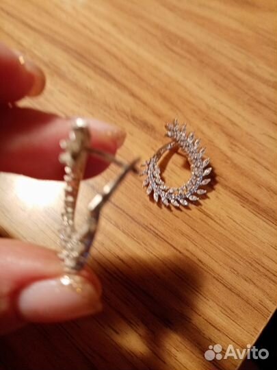 Серьги серебро