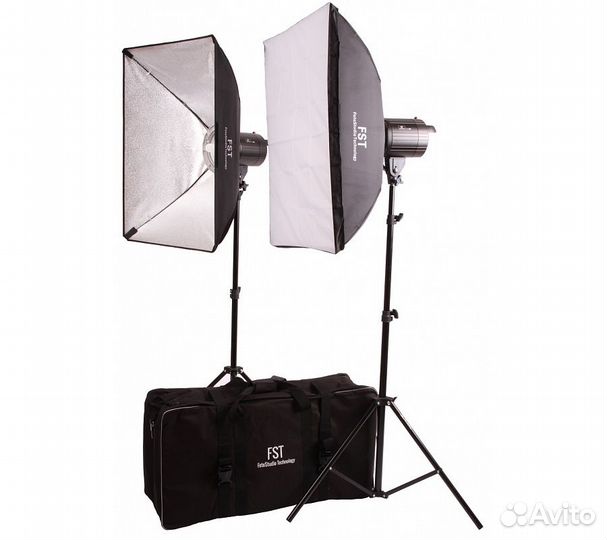 Комплект импульсного света FST F-200 Softbox KIT