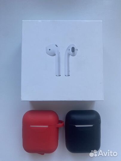 Беспроводные наушники airpods 2 пары