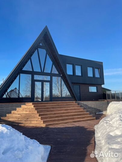 Дом в стиле A-frame 70,14 кв. м