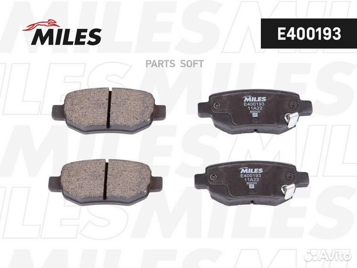 Miles E400193 Колодки передние Chery Tiggo 7