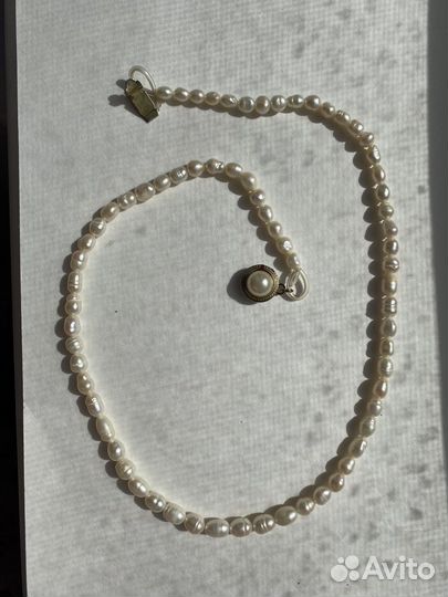 Бусы из речного жемчуга
