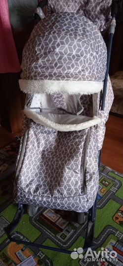Детские санки коляска ника