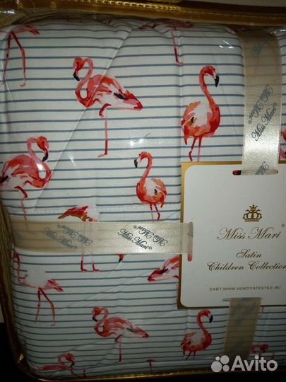 Детское постельное с одеялом новое