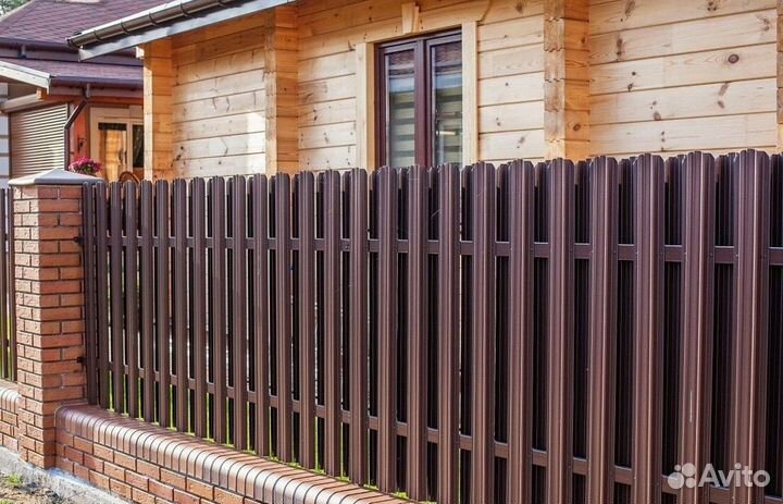 Шахматный штакетник