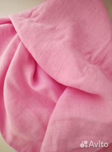 Отрез ткани лен,бархат,х/б