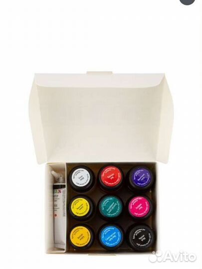 Краски акриловые витражные Невская палитра, 9шт