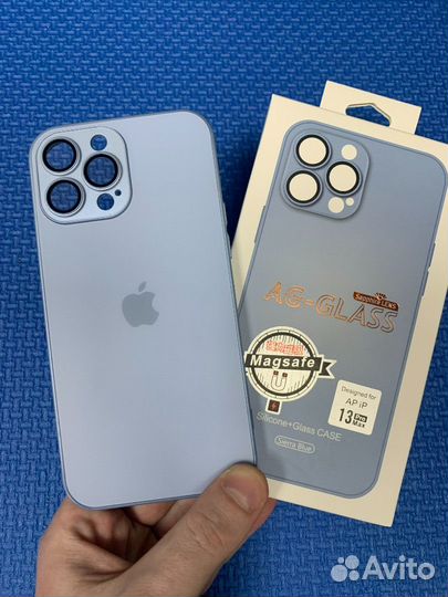 Чехол стеклянный Magsafe iPhone 13 ProMax