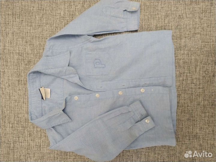 Рубашки на мальчика 80, 86, lindex, zara, hm