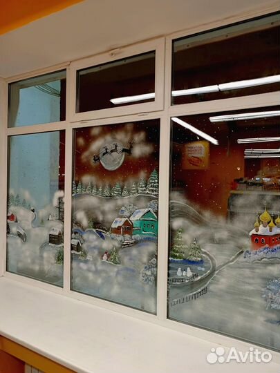 Художник роспись стен и окон