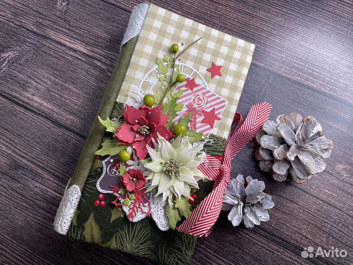 Новогодний фотоальбом-блокнот ручной работы