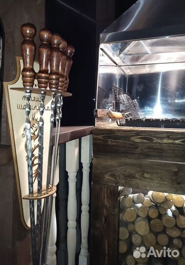 Подставка для шампуров, новая