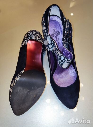 Туфли женские 39 размер замшевые