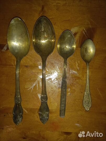 Столовые приборы СССР. Мельхиор. Ложки