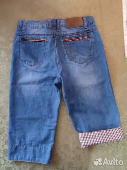 Лёгкие джинсовые бриджи летние