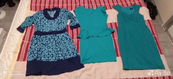Одним лотом. Женская одежда 44-46, платья, штаны