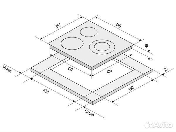 Варочная панель krona delizia 45 WH