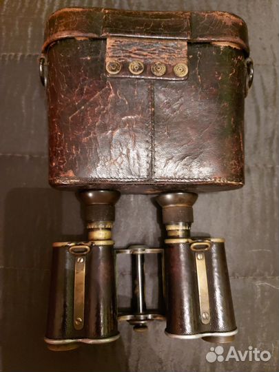 Редкий бинокль Carl Zeiss jena feldstecher х8 кофр