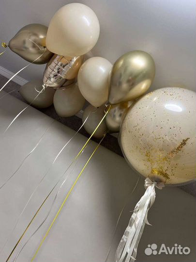 Гелиевые воздушные шары на годик