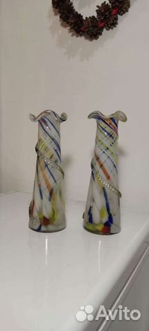 Ваза цветное стекло