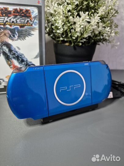 Sony PSP 3008 Vibrant Blue много игр