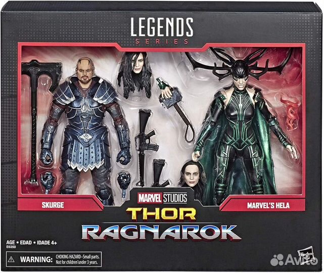 Набор фигурок Marvel Legends Skurge & Hela, Grandm