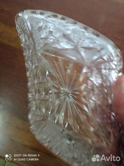 Хрустальная конфетница СССР