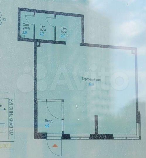 Свободного назначения, 55.5 м²