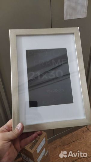 Рамка пластиковая A4 Gloria Silver 21x30 37339