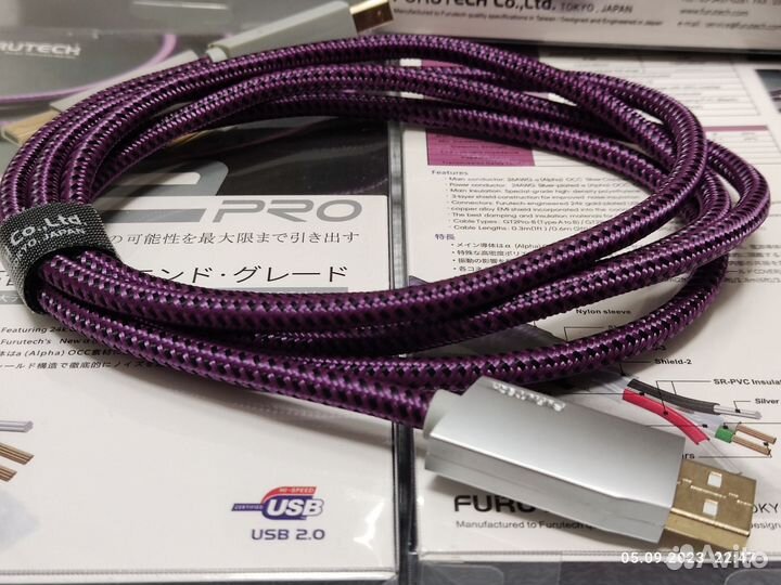 USB A B Furutech gt2pro 1.8метра