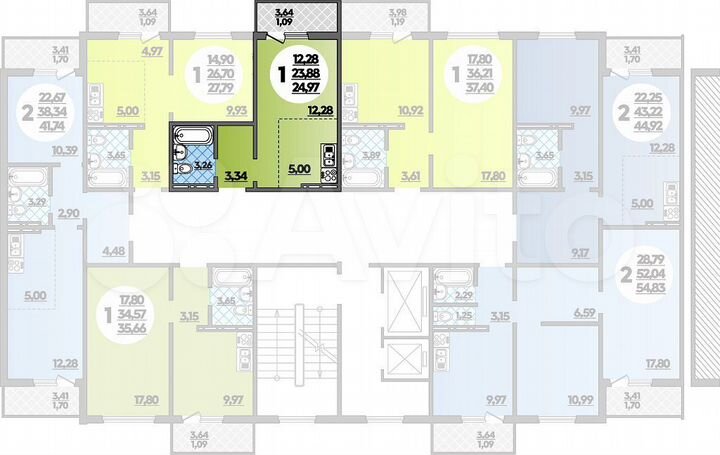 Квартира-студия, 25 м², 11/16 эт.