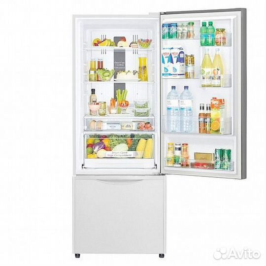 Холодильник hitachi R-B 572 PU7 GPW белое стекло