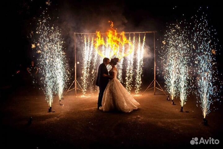 Холодные фонтаны на праздник