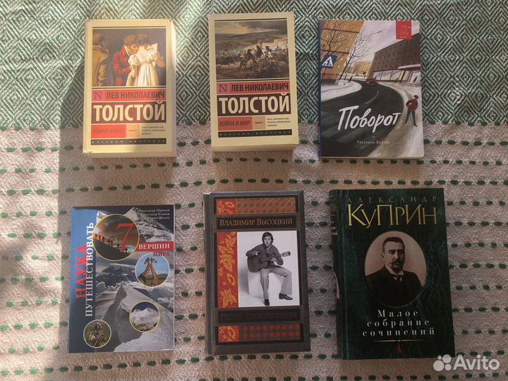 Книги — Толстой, Высоцкий