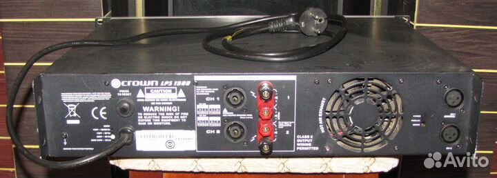 Усилитель звука 800W Crown LPS-1500 Pro Stereo