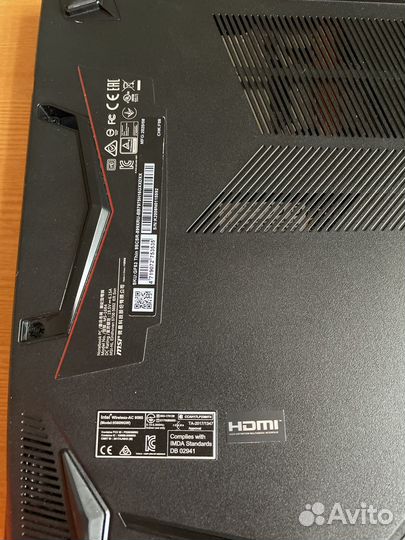 Игровой ноутбук msi