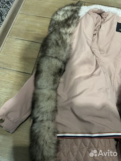 Парка с натуральным мехом 42 44
