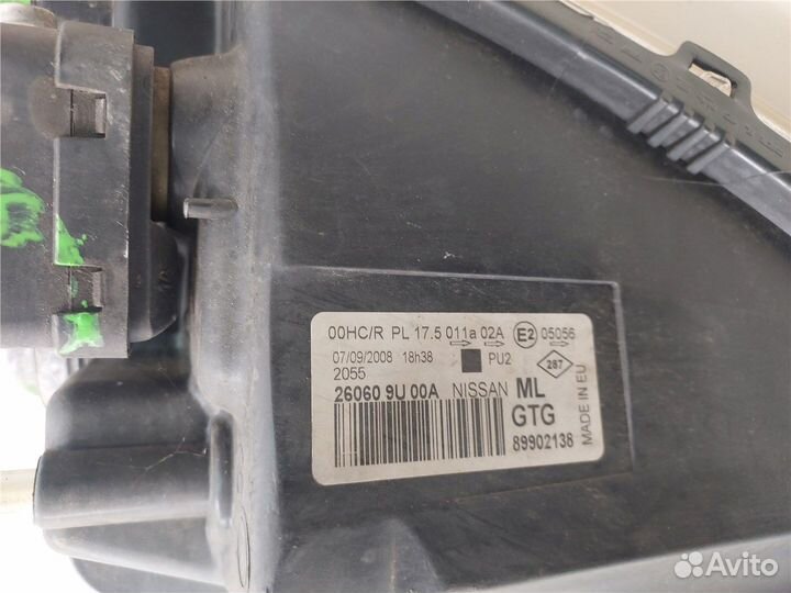 Фара (передняя) Nissan Note E11, 2008