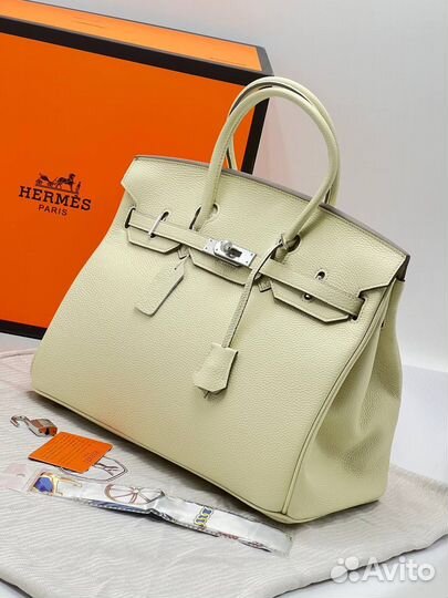 Сумка hermes birkin натуральная кожа