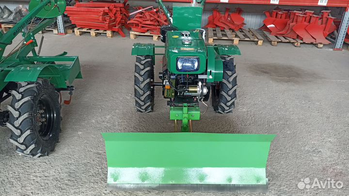 Мотоблок 15 л.с. + отвал + фреза + сиденье