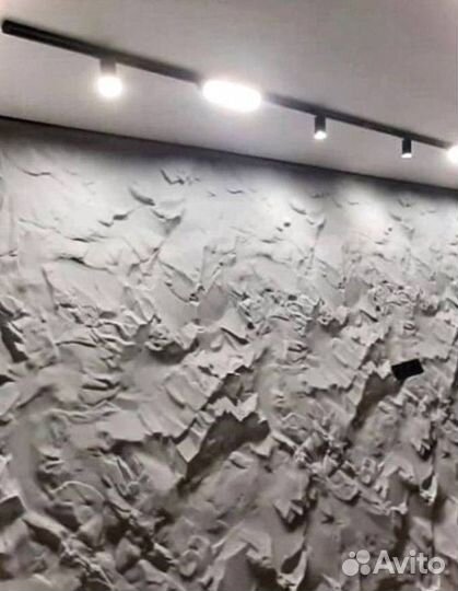 Стеновые гипсовые панели Скала 3D По Низу Рынка