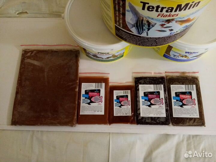 Корм Tetra Min хлопья, таблетки и заморозка