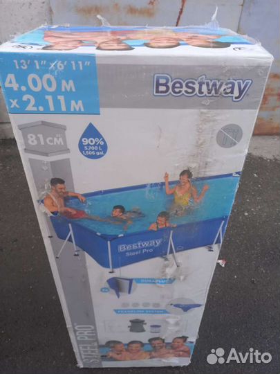 Бассейн каркасный 400/211 с фильтром