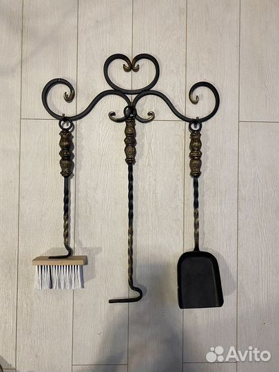 Кованый каминный набор