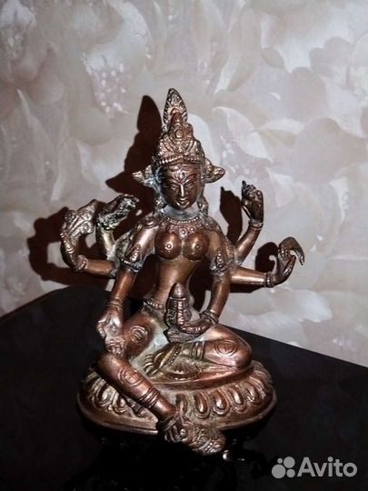 Статуэтка бронза Индия Будда старинная