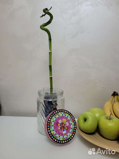 Банка стеклянная с крышкой 1300 мл для декора