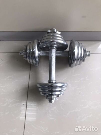 Гантели разборные хром