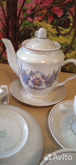 Чайный сервиз СССР, Барановка, 15 предметов